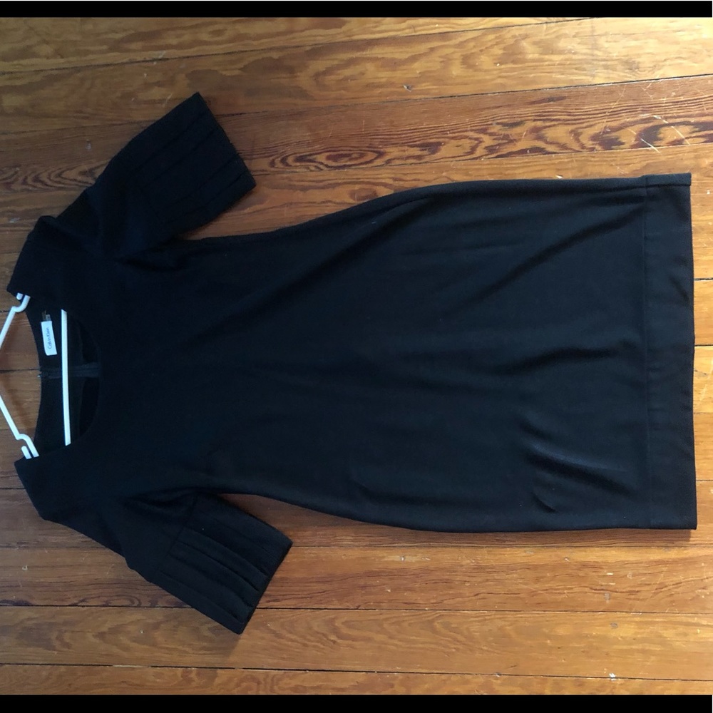 Calvin Klein black dress with statement sleeve